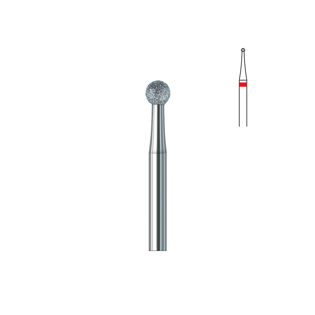 Fraise diamant 801.FG 007 grains fins boule