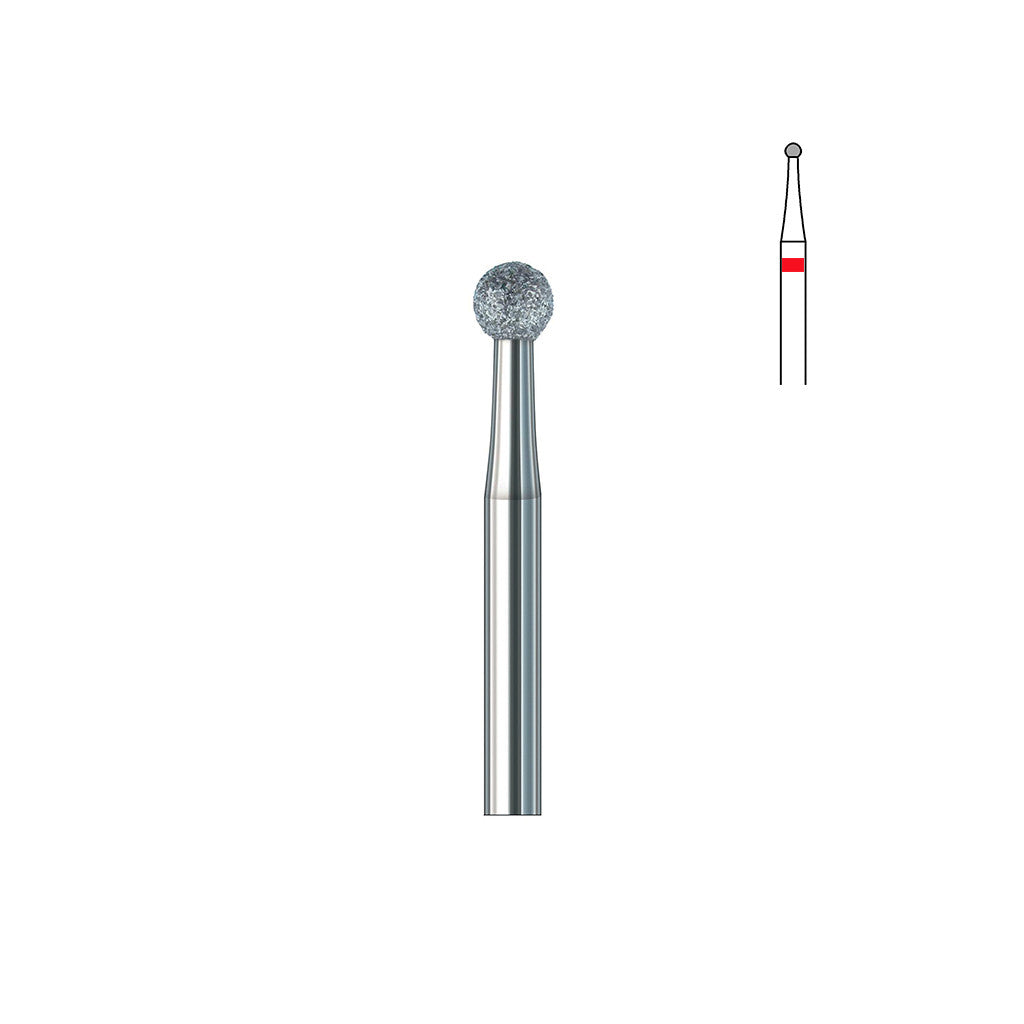 Fraise diamant 801.FG 010 grains fins boule