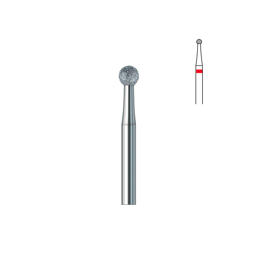 Fraise diamant 801.FG 012 grains fins boule