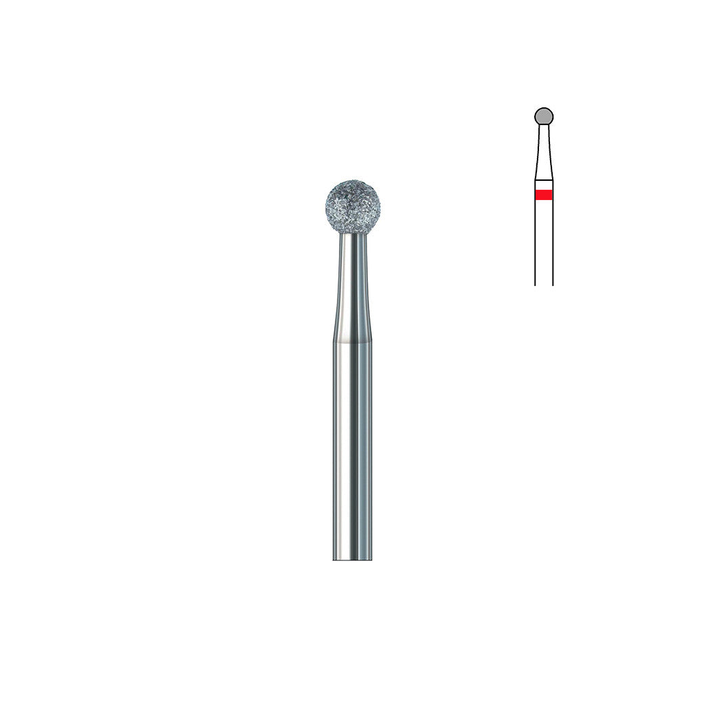 Fraise diamant 801.FG 016 grains fins boule