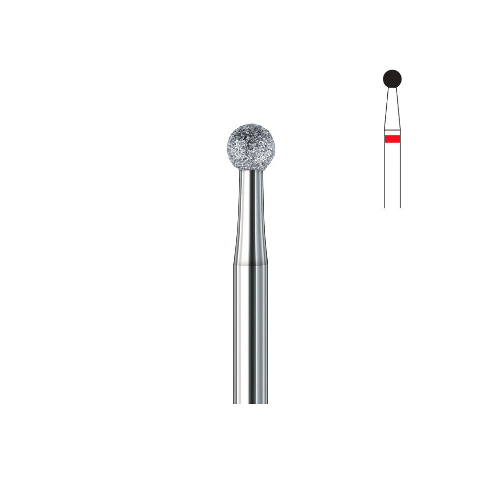 Fraise diamant 801.FG 018 grains fins boule