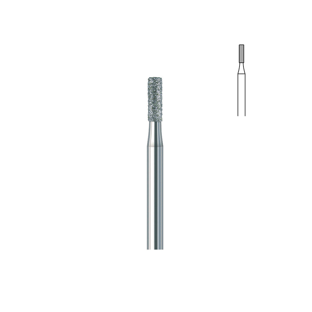 Fraise diamant 835.FG 010 grains moyens cylindre bout plat