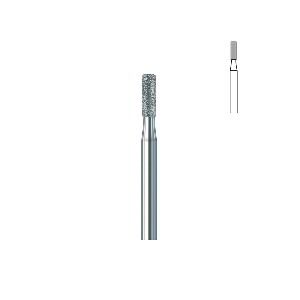 Fraise diamant 835 012 PM grain moyen cylindre bout plat