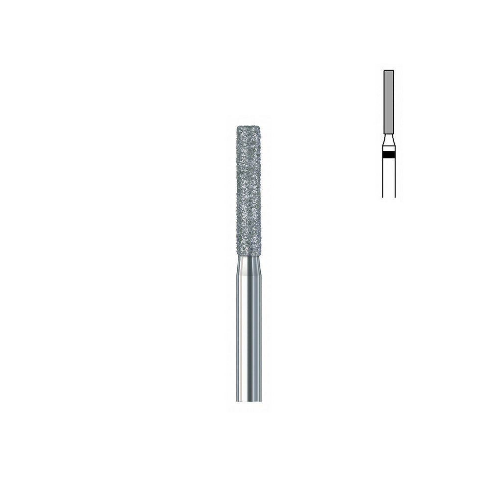 Fraise diamant 837.FG 012 super gros grains cylindre bout plat