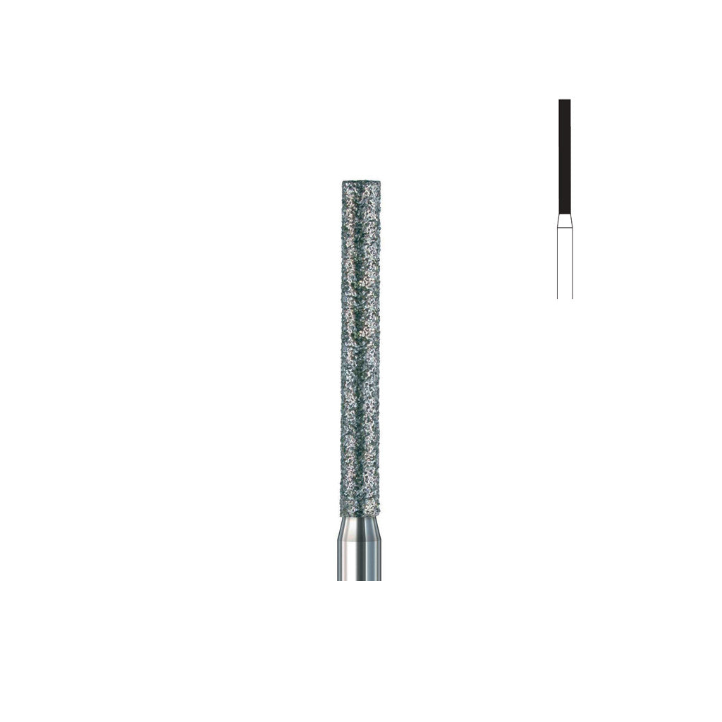 Fraise diamant 842.FG 012 grains moyens cylindre bout plat