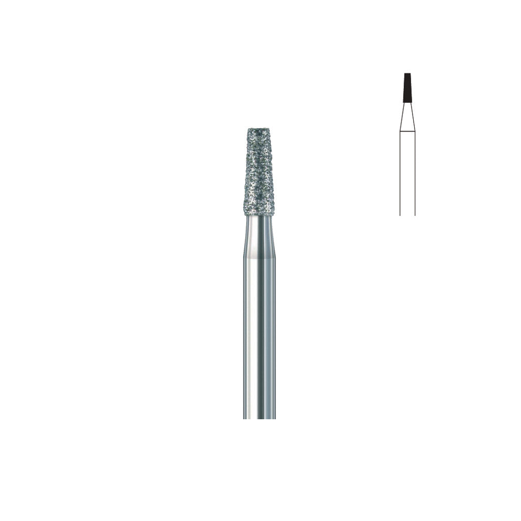 Fraise diamant 845.FG 009 grains moyens cône bout plat