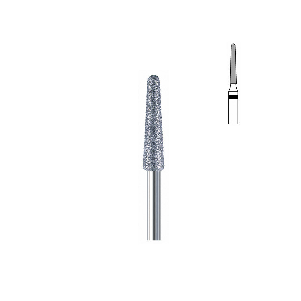 Fraise diamant 850.FG 016 super gros grains cône bout arrondi