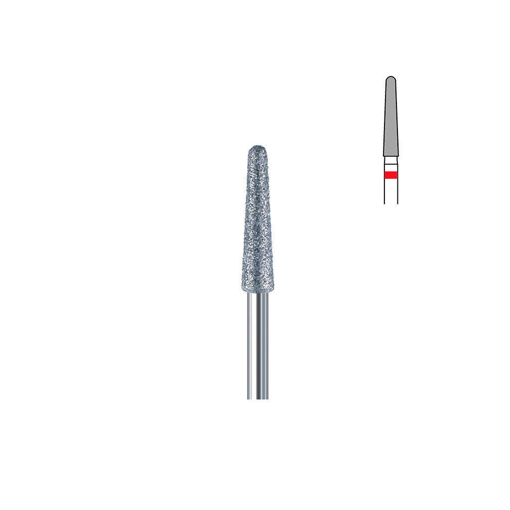 Fraise diamant 850.FG 018 grains fins cône bout arrondi