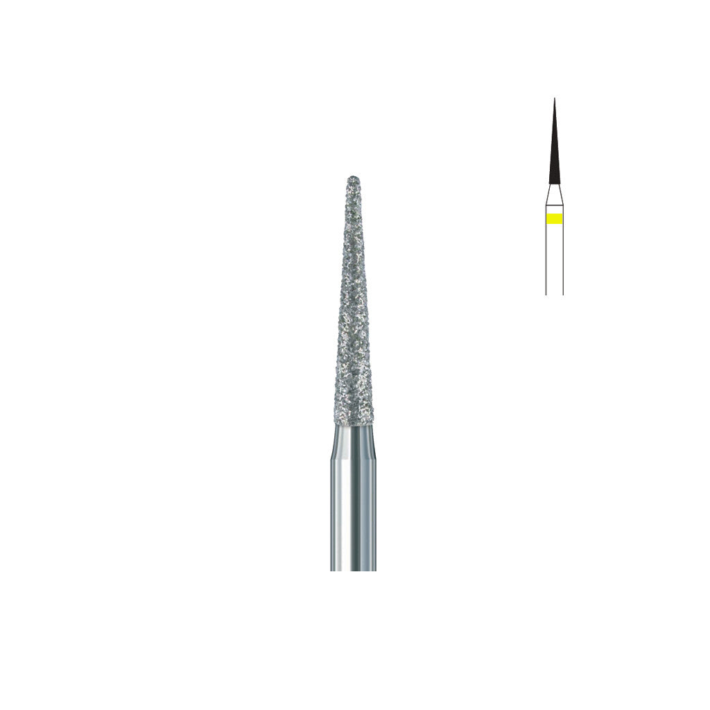 Fraise diamant 858.FG 010 extra fins cône bout pointu