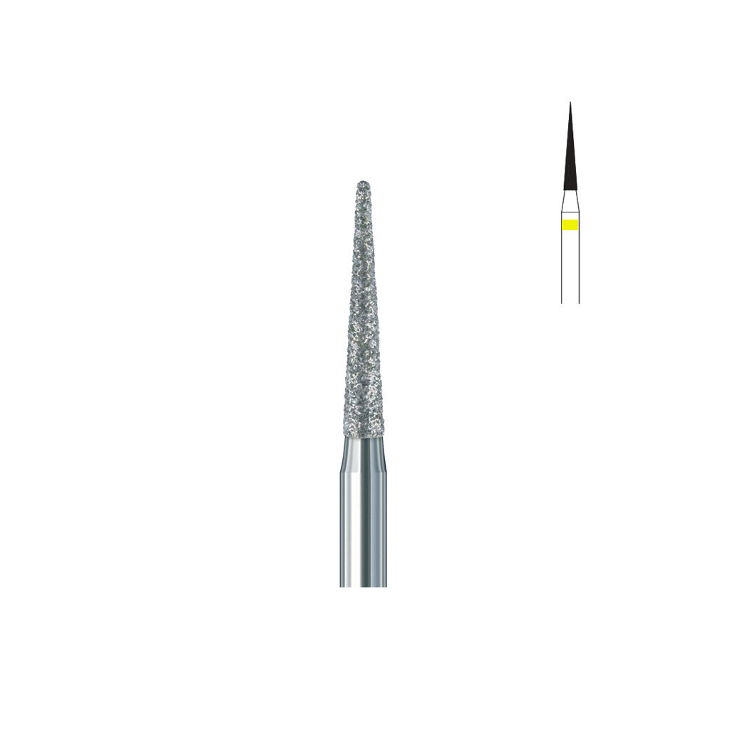Fraise diamant 858.FG 012 extra fins cône bout pointu