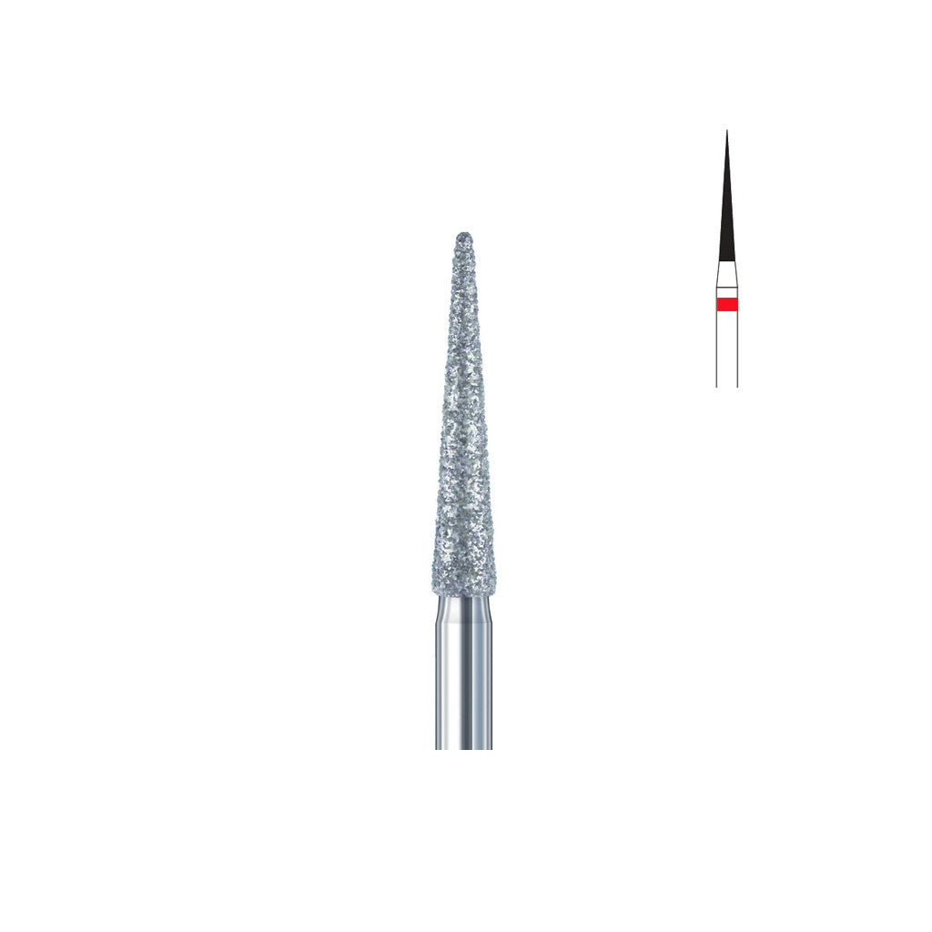 Fraise diamant 859.FG 012 grains fins cône bout pointu