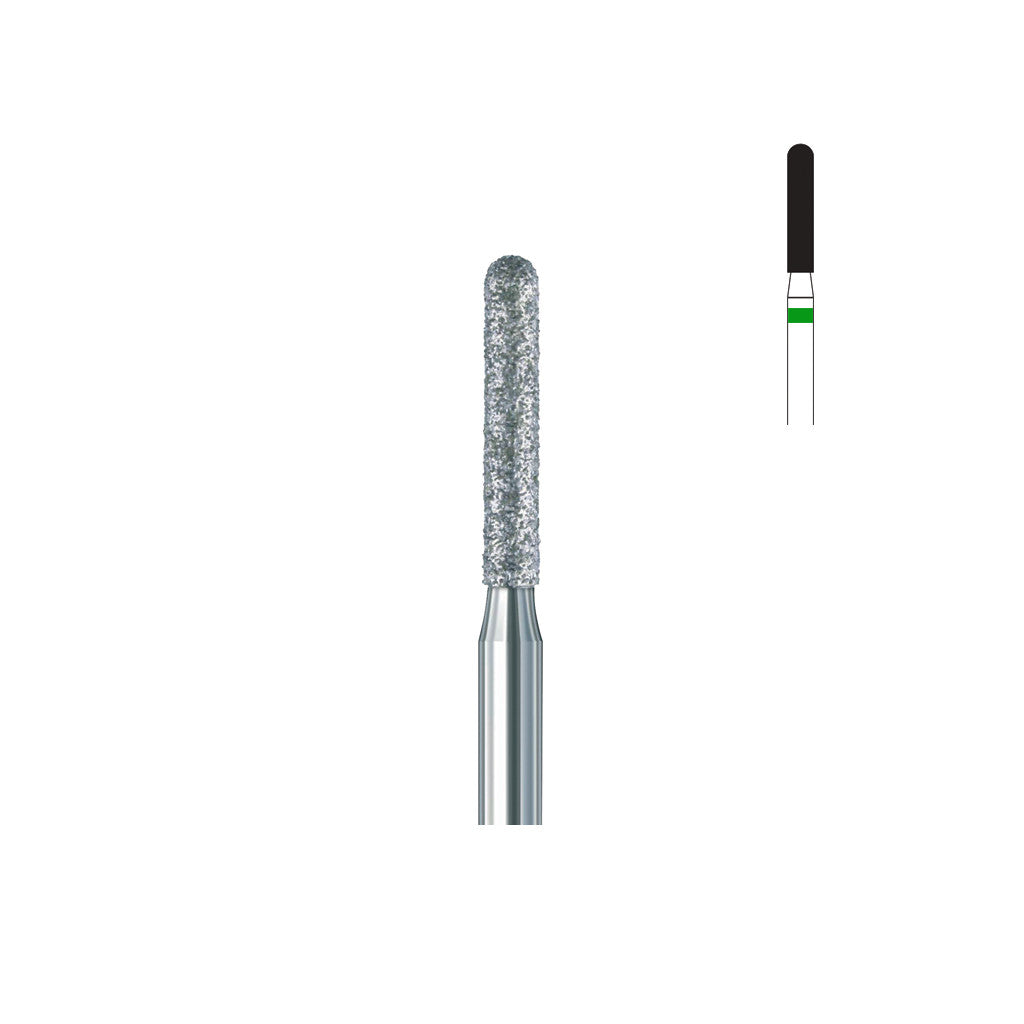 Fraise diamant 881.FG 016 gros grains cylindre bout arrondi