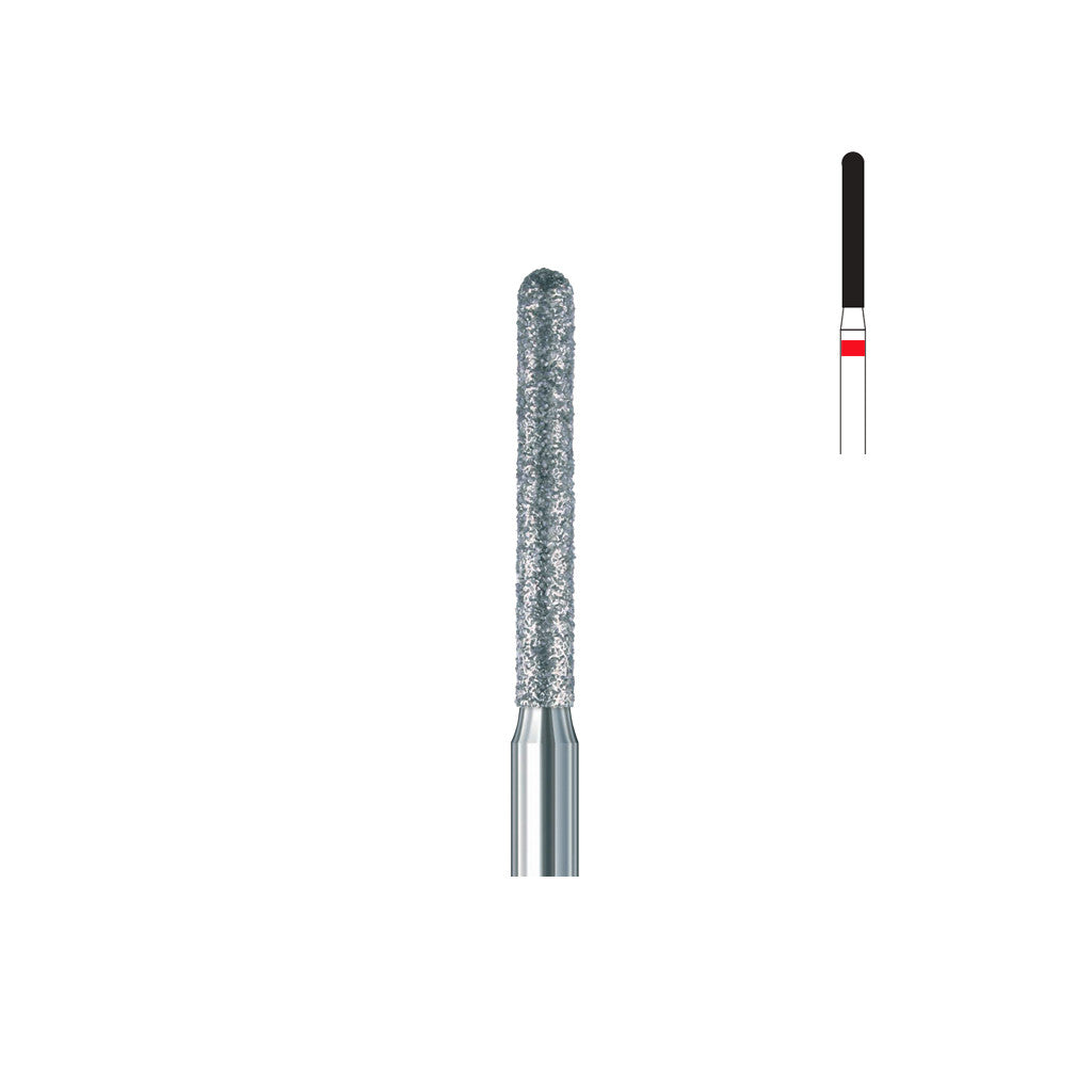 Fraise diamant 882.FG 014 grains fins cylindre bout arrondi