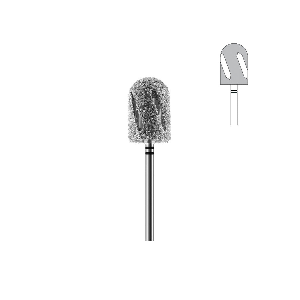 Fraise diamant DT4880-100 méga gros grains cylindre bout arrondi