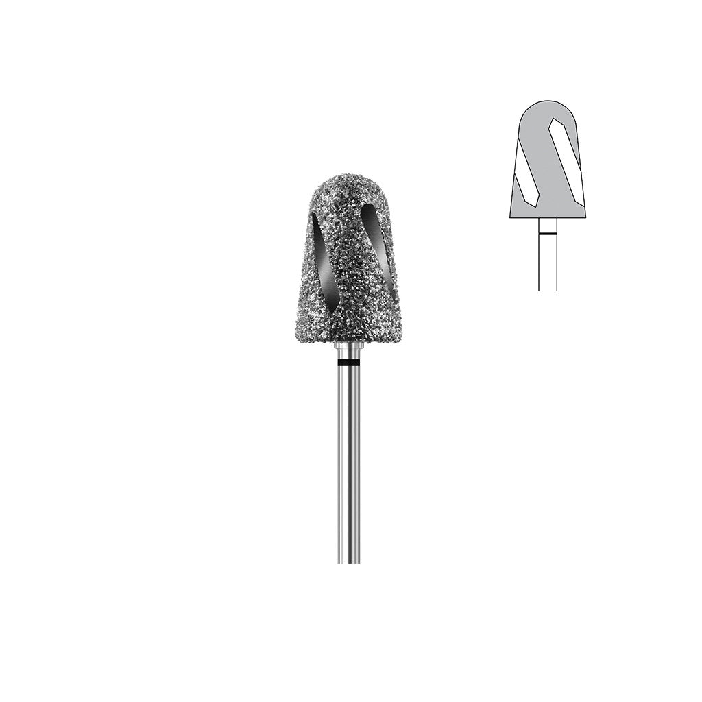 Fraise diamant DT5854R-095 super gros grains cône bout arrondi