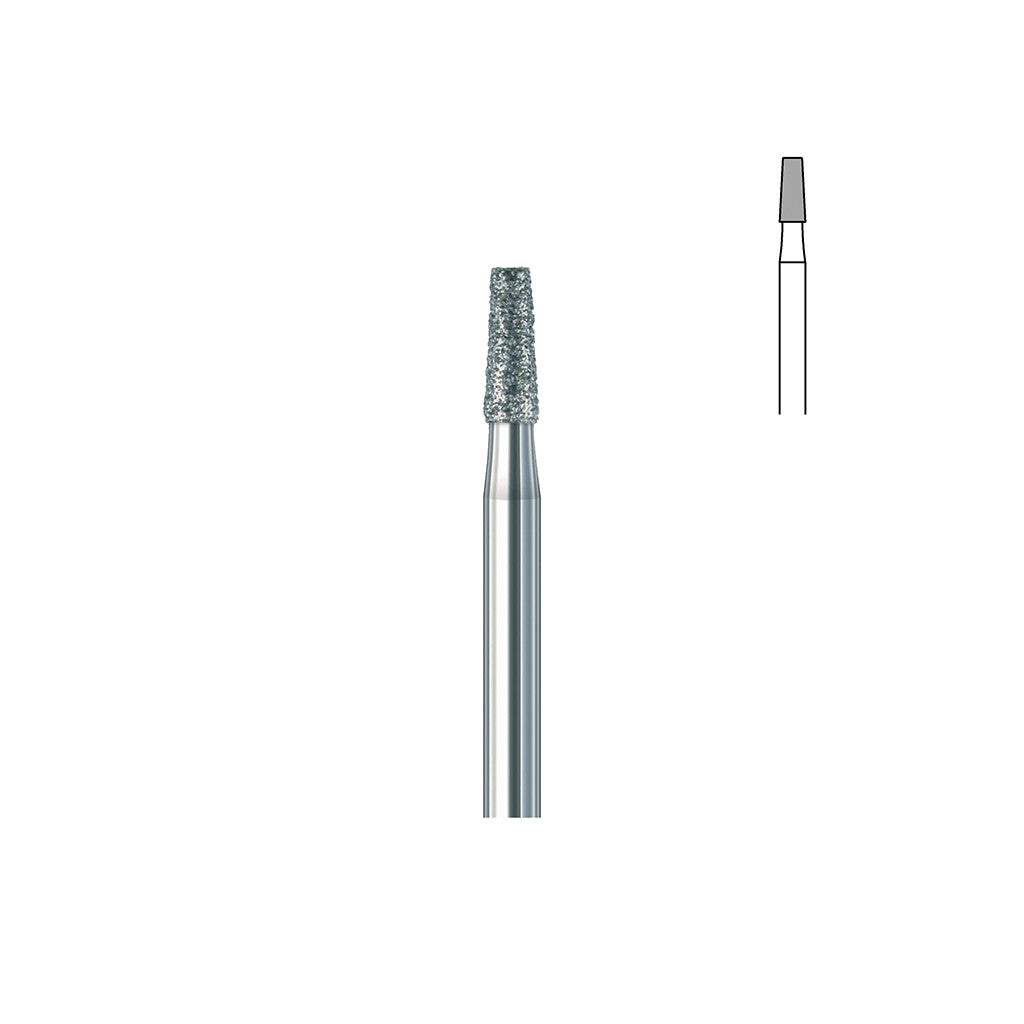 Fraise diamant 845.FG 016 grains moyens cône bout plat