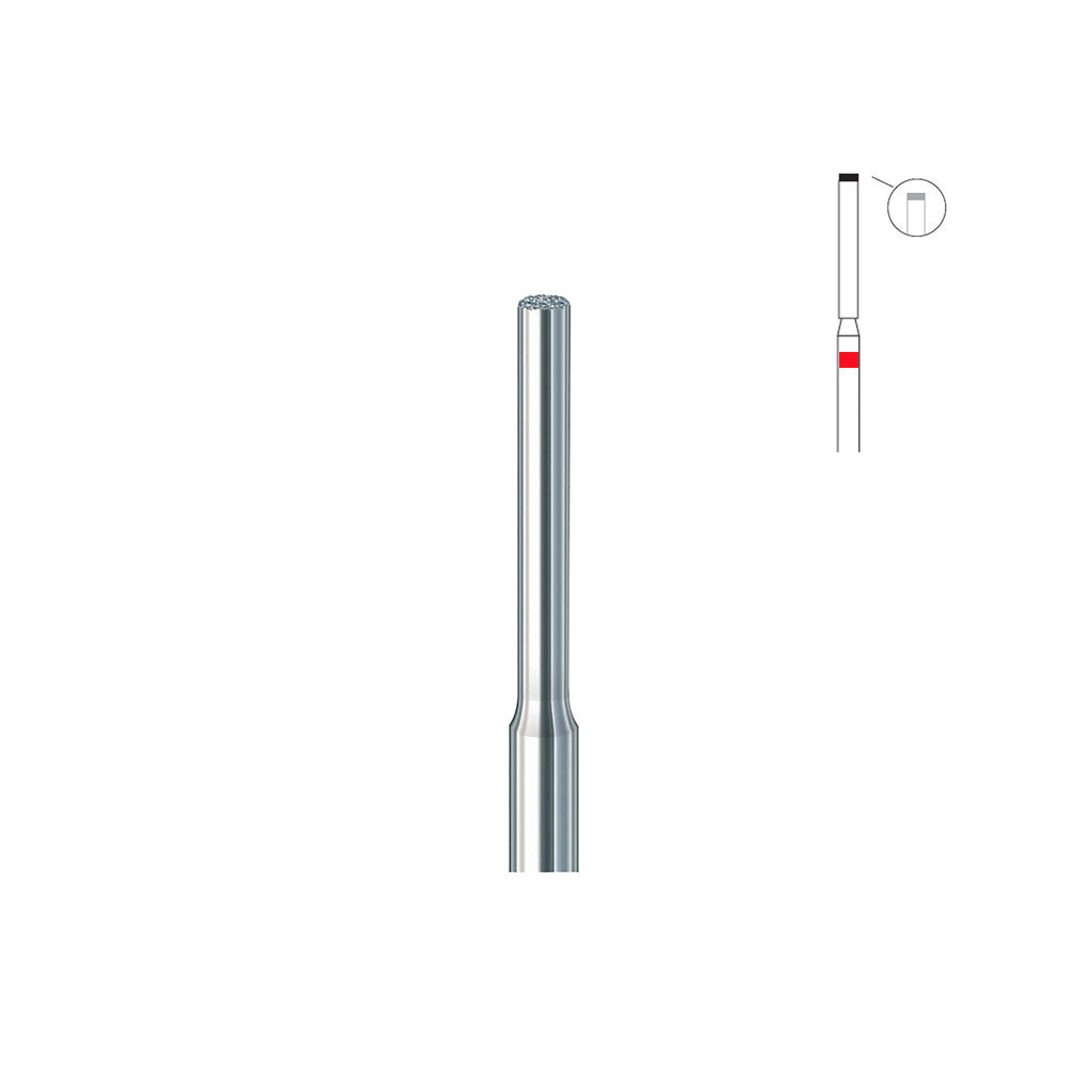 Fraise diamant F839.FG 014 grains fin cylindre coupe frontale