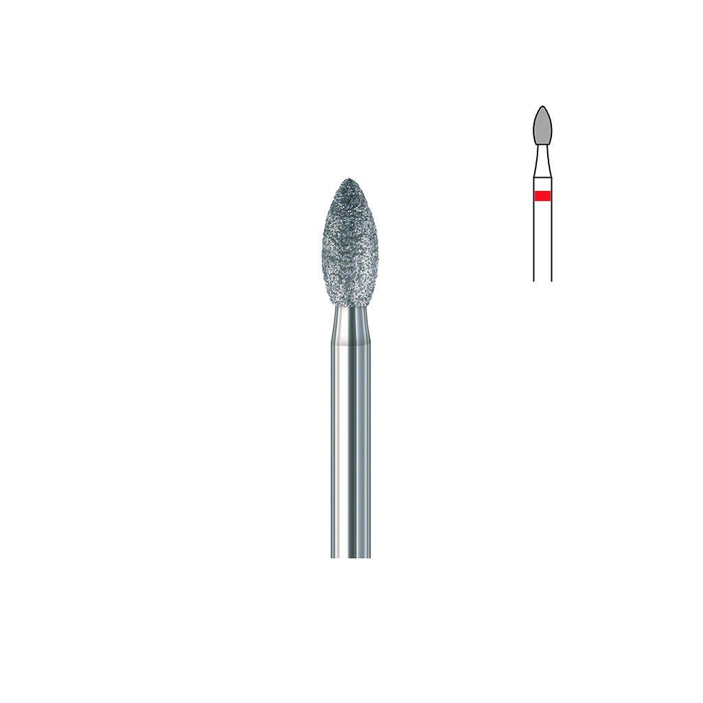 Fraise diamant 368 016 FG grains fins bouton