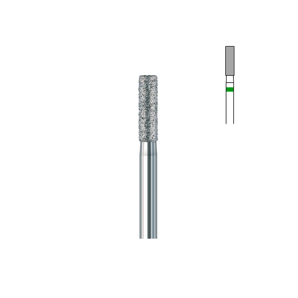 Fraise diamant 836.FG 018 gros grains cylindre bout plat