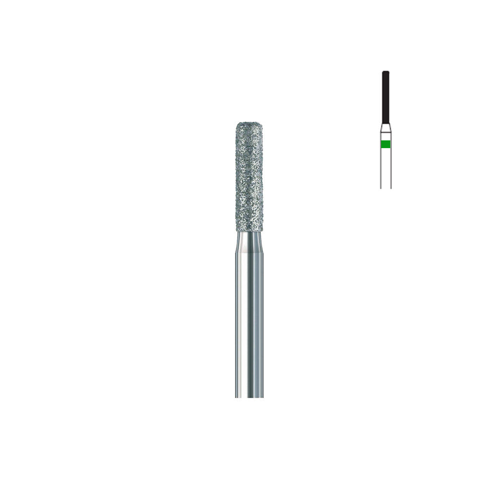 Fraise diamant 837KR.FG 010 gros grains cylindre bord arrondi
