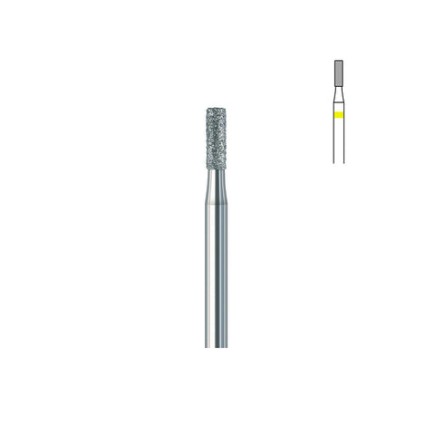 Fraise diamant 835.FG 012 extra fins cylindre bout plat