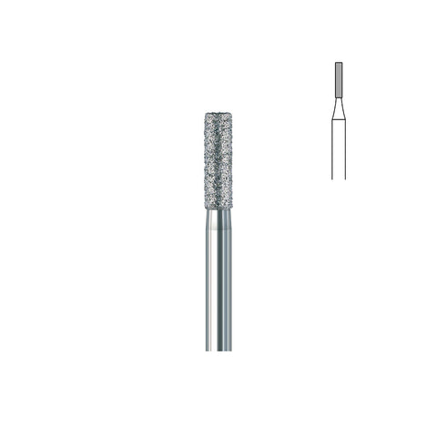 Fraise diamant 836.FG 012 grains moyens cylindre bout plat