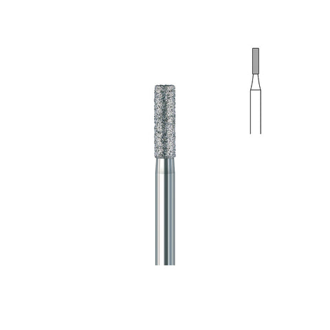 Fraise diamant 836.FG 016 grains moyens cylindre bout plat