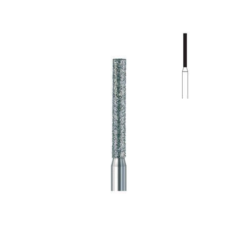 Fraise diamant 837L.FG 010 grains moyens cylindre bout plat long