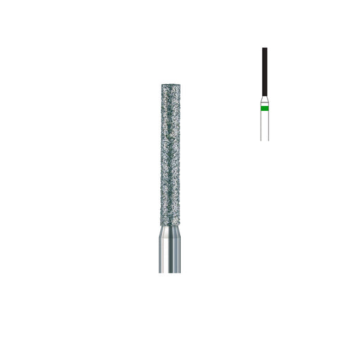 Fraise diamant 837L.FG 010 gros grains cylindre bout plat long