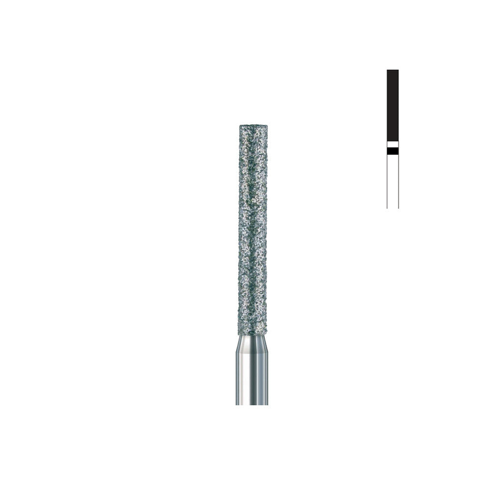 Fraise diamant 837L.FG 016 super gros grains cylindre bout plat long