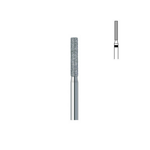 Fraise diamant 837.FG 012 super gros grains cylindre bout plat