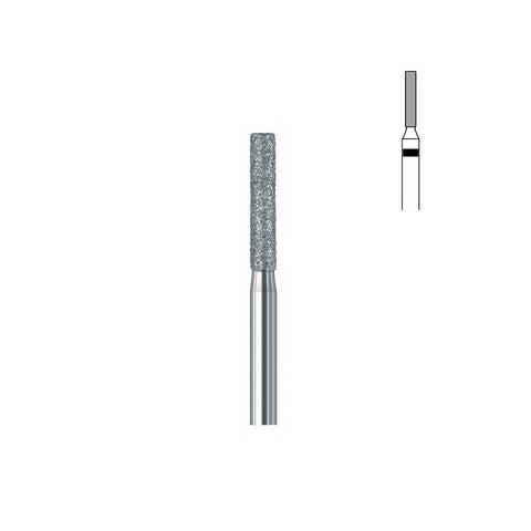 Fraise diamant 837.FG 014 super gros grains cylindre bout plat