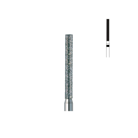 Fraise diamant 842.FG 014 super gros grains cylindre bout plat