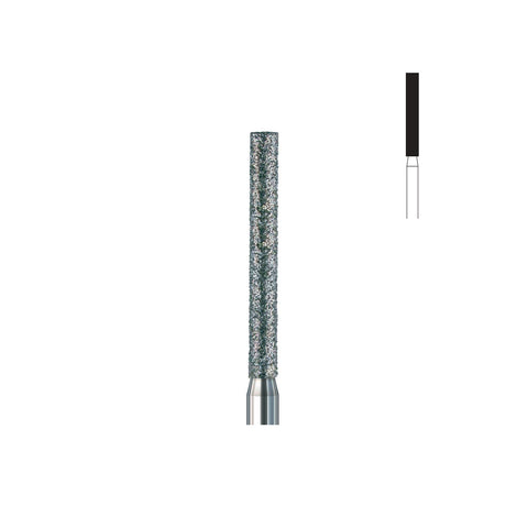 Fraise diamant 842.FG 018 grains moyens cylindre bout plat