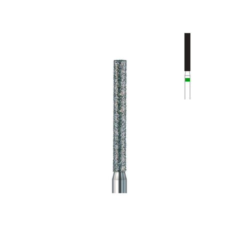 Fraise diamant 842.FG 018 gros grains cylindre bout plat