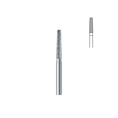Fraise diamant 847.FG 018 grains moyens cône bout plat