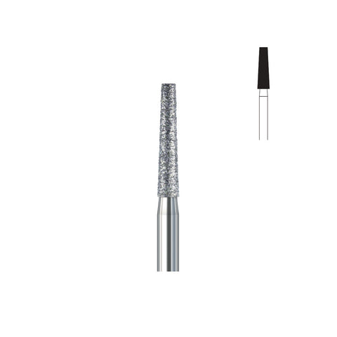 Fraise diamant 847.FG 023 grains moyens cône bout plat