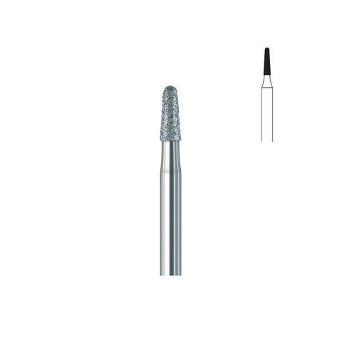 Fraise diamant 849.FG 010 grains moyens cône bout arrondi