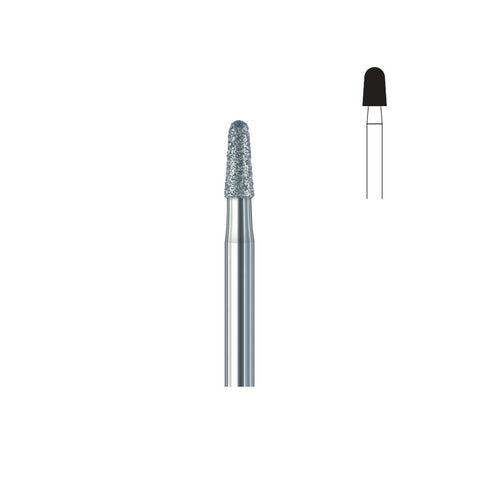 Fraise diamant 849.FG 025 grains moyens cône bout arrondi