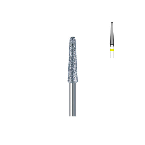 Fraise diamant 850.FG 014 grain extra fin cône bout arrondi