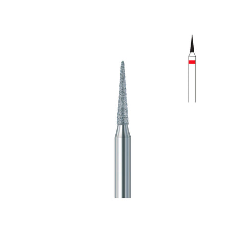 Fraise diamant 852.FG 010 grains fins cône bout pointu