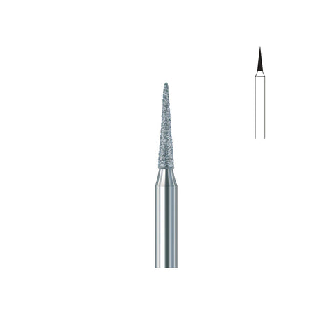 Fraise diamant 852.FG 010 grains moyens cône bout pointu