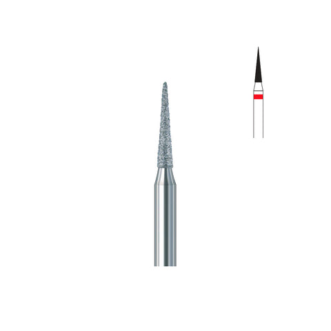 Fraise diamant 852.FG 012 grains fins cône bout pointu