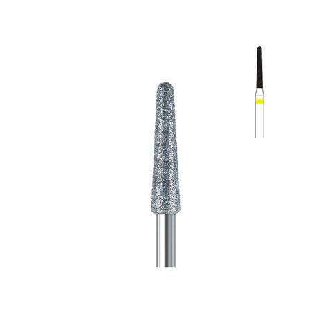 Fraise diamant 856.FG 012 extra fins cône bout arrondi