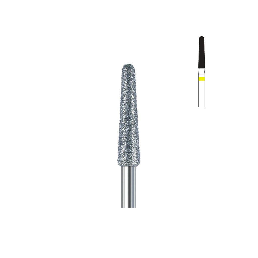 Fraise diamant 856.FG 016 extra fins cône bout arrondi