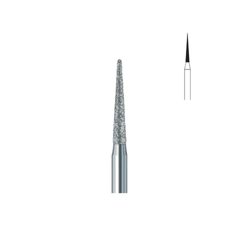 Fraise diamant 858.FG 010 grains moyens cône bout pointu