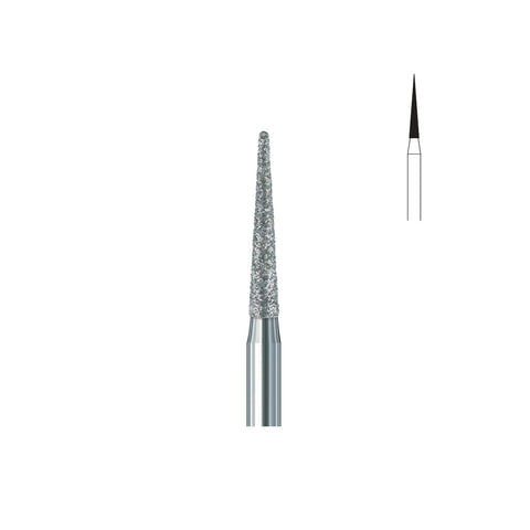 Fraise diamant 858.FG 012 grains moyens cône bout pointu