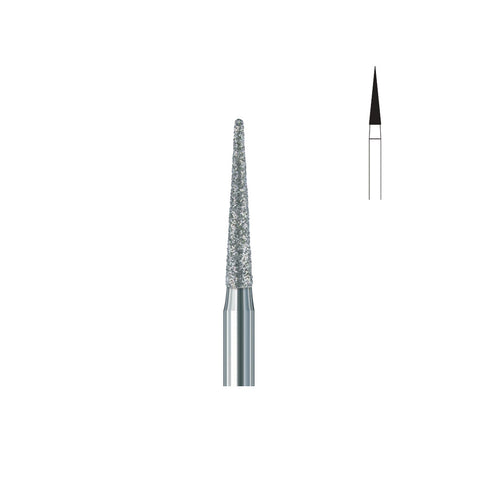 Fraise diamant 858.FG 016 grains moyens cône bout pointu