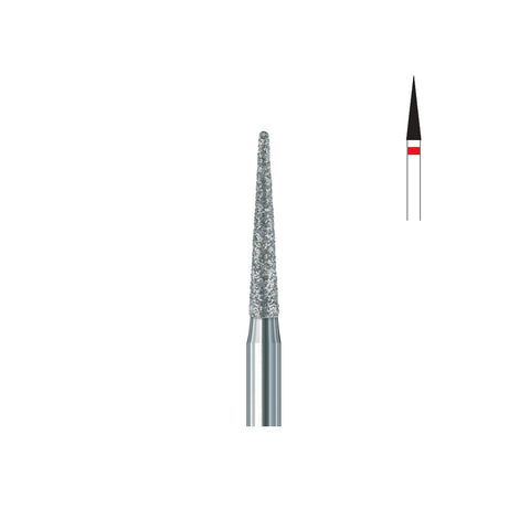 Fraise diamant 858.FG 018 grains fins cône bout pointu