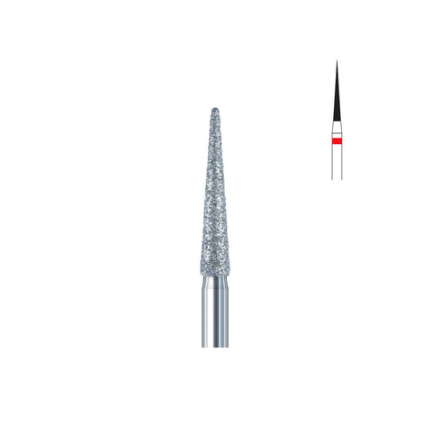 Fraise diamant 859.FG 012 grains fins cône bout pointu